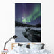 Aurora Borealis over Blafjellelva Wall Decal Design 2