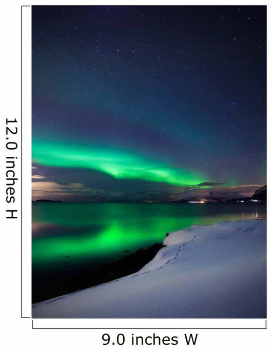Aurora Borealis over Vagsfjorden Wall Decal
