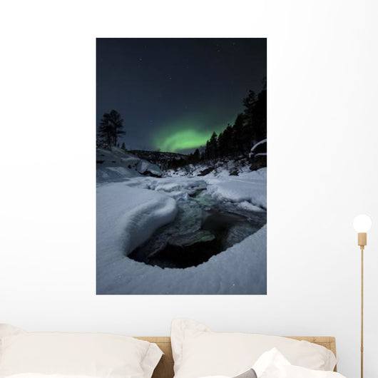 Aurora Borealis over Tennevik Wall Decal