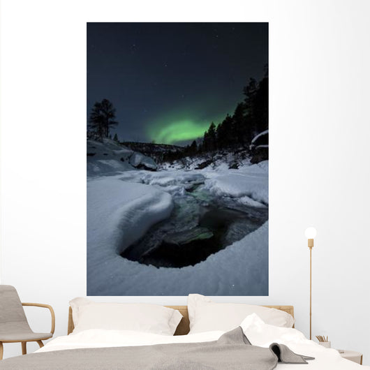 Aurora Borealis over Tennevik Wall Decal