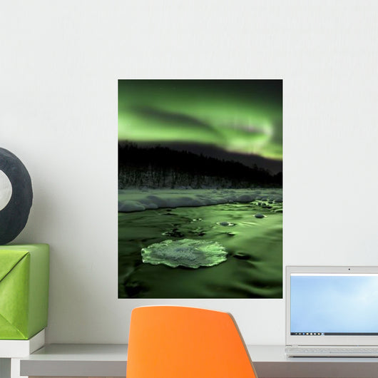 Aurora Borealis Reflects off Wall Decal
