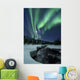Aurora Borealis over Blafjellelva Wall Decal Design 1