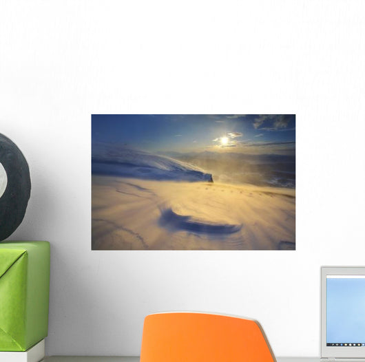 Blizzard Toviktinden Mountain Troms Wall Decal