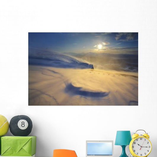 Blizzard Toviktinden Mountain Troms Wall Decal