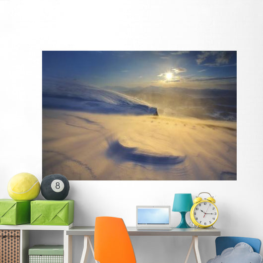 Blizzard Toviktinden Mountain Troms Wall Decal