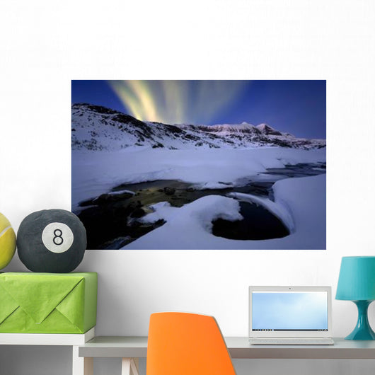 Northern Lights Skittendalen Valley Wall Decal
