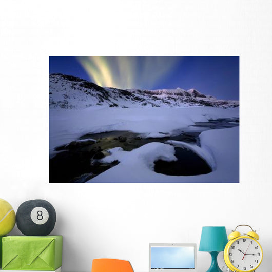 Northern Lights Skittendalen Valley Wall Decal