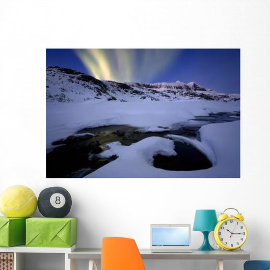 Northern Lights Skittendalen Valley Wall Decal
