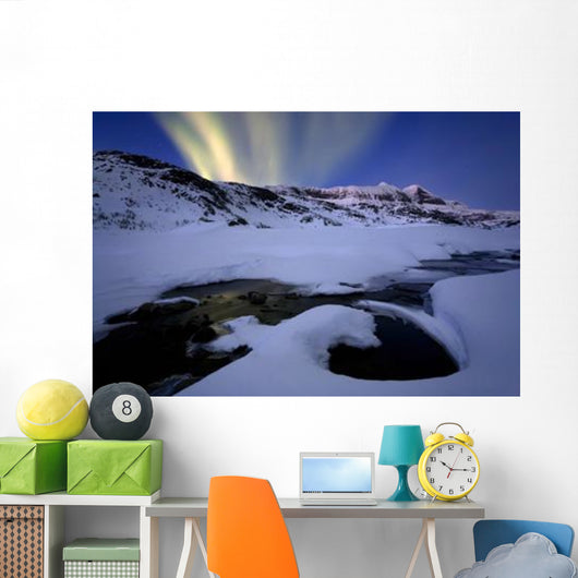 Northern Lights Skittendalen Valley Wall Decal