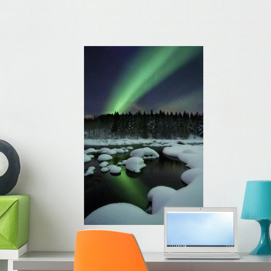Aurora Borealis over Tennevik Wall Decal