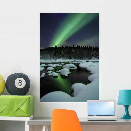 Aurora Borealis over Tennevik Wall Decal