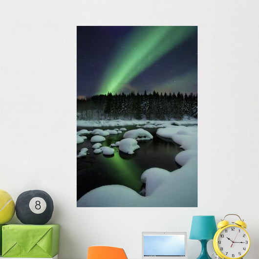 Aurora Borealis over Tennevik Wall Decal
