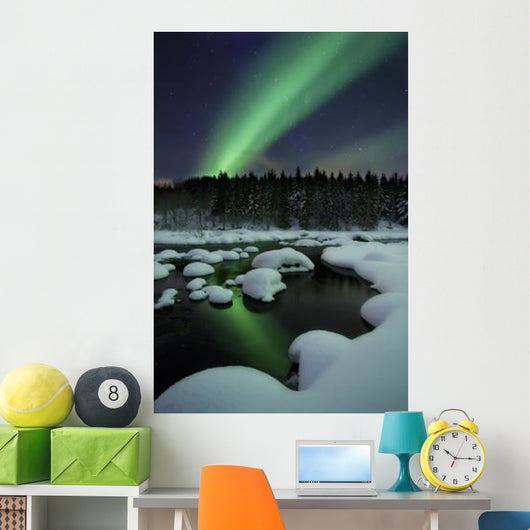 Aurora Borealis over Tennevik Wall Decal