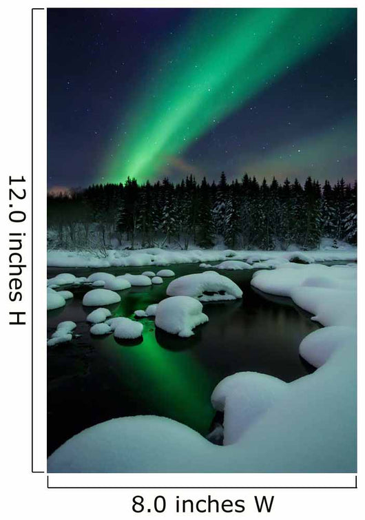 Aurora Borealis over Tennevik Wall Decal