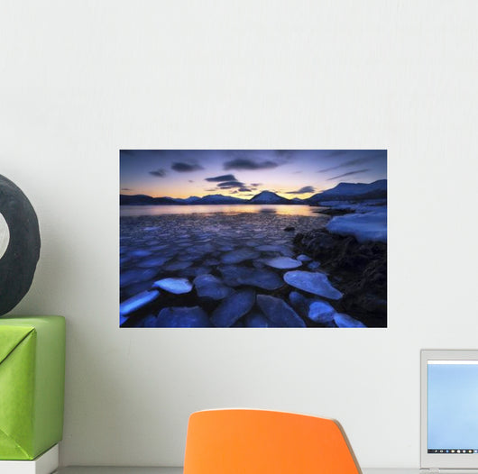 Ice Flakes Drifting against Wall Decal