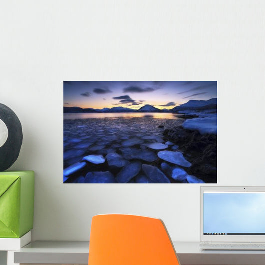 Ice Flakes Drifting against Wall Decal