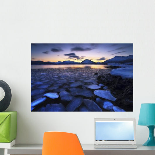 Ice Flakes Drifting against Wall Decal