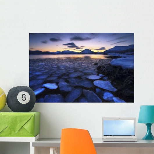 Ice Flakes Drifting against Wall Decal