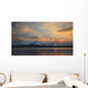 Midnight Sun over Tjeldsundet Wall Decal