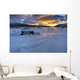 Winter Sunset over Tjeldsundet Wall Decal