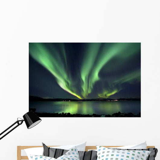 Aurora Borealis over Tjeldsundet Wall Decal