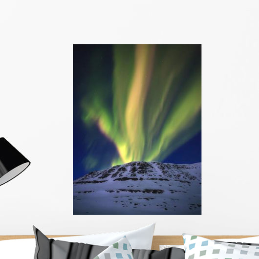 Aurora Borealis over Toviktinden Wall Decal