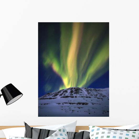 Aurora Borealis over Toviktinden Wall Decal