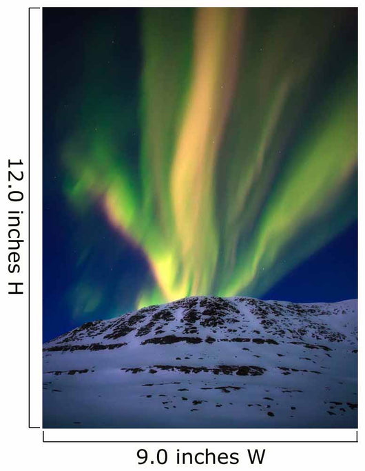 Aurora Borealis over Toviktinden Wall Decal