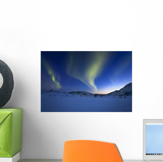 Aurora Borealis over Skittendalen Wall Decal