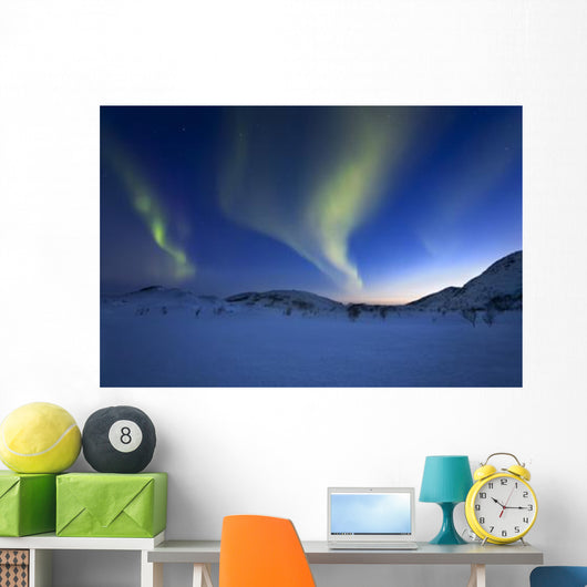 Aurora Borealis over Skittendalen Wall Decal