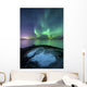 Aurora Borealis over Vagsfjorden Wall Decal