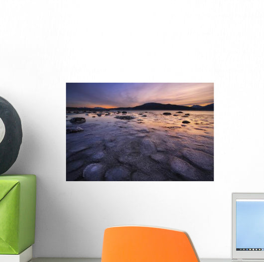 Winter Sunset Evenskjer Troms Wall Decal