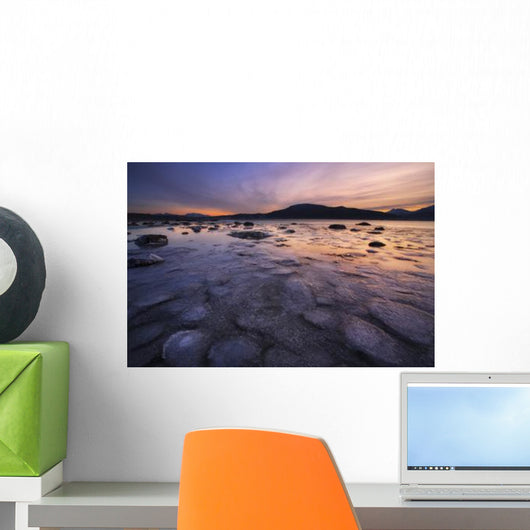 Winter Sunset Evenskjer Troms Wall Decal
