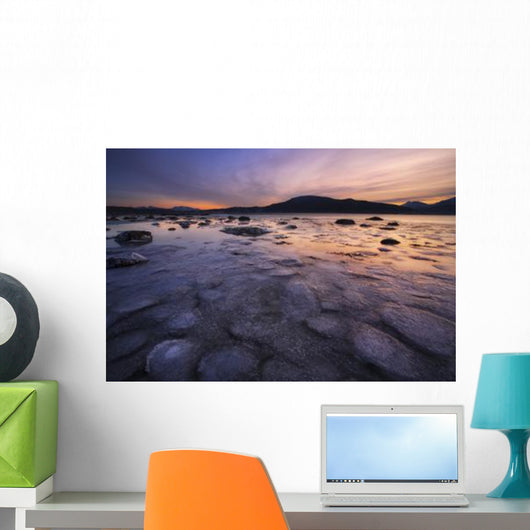 Winter Sunset Evenskjer Troms Wall Decal