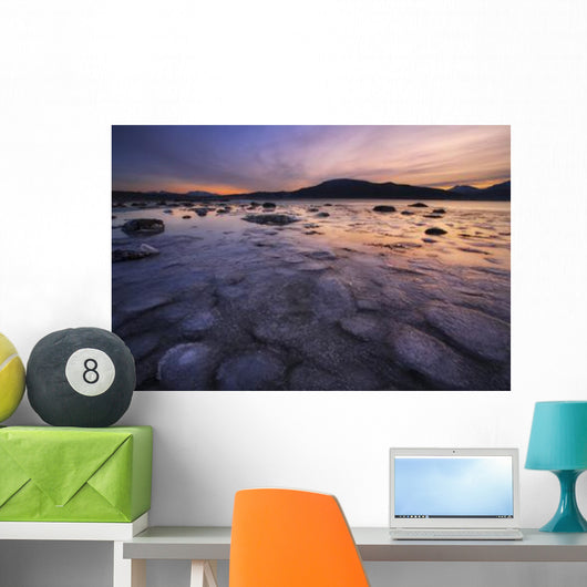Winter Sunset Evenskjer Troms Wall Decal