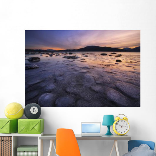 Winter Sunset Evenskjer Troms Wall Decal