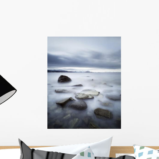 Long Exposure Scene Rocks Wall Decal