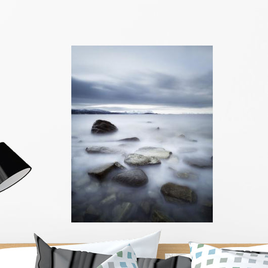 Long Exposure Scene Rocks Wall Decal