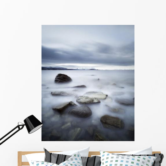 Long Exposure Scene Rocks Wall Decal