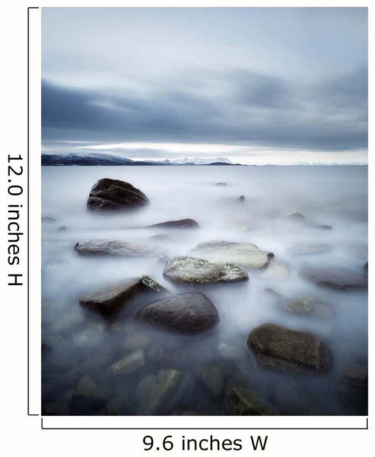 Long Exposure Scene Rocks Wall Decal