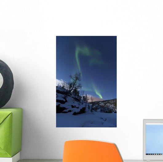 Aurora Borealis over Troms Wall Decal