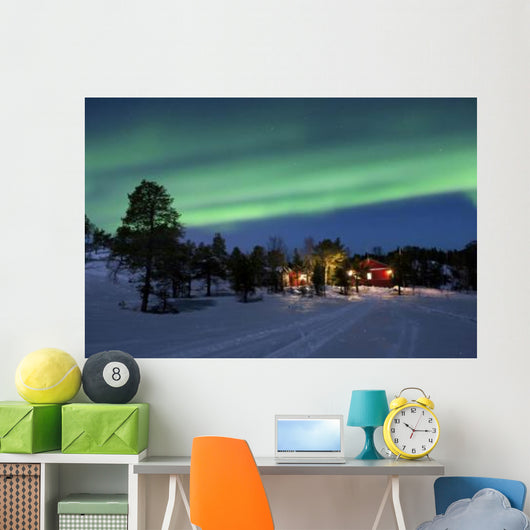 Aurora Borealis Tennevik Lake Wall Decal Design 2