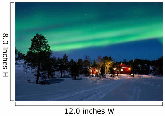 Aurora Borealis Tennevik Lake Wall Decal Design 2