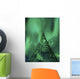 Powerlines and Aurora Borealis Wall Decal Design 2