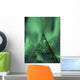 Powerlines and Aurora Borealis Wall Decal Design 2
