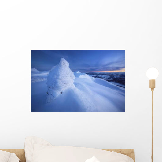 Sunset Summit Toviktinden Mountain Wall Decal