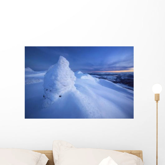 Sunset Summit Toviktinden Mountain Wall Decal