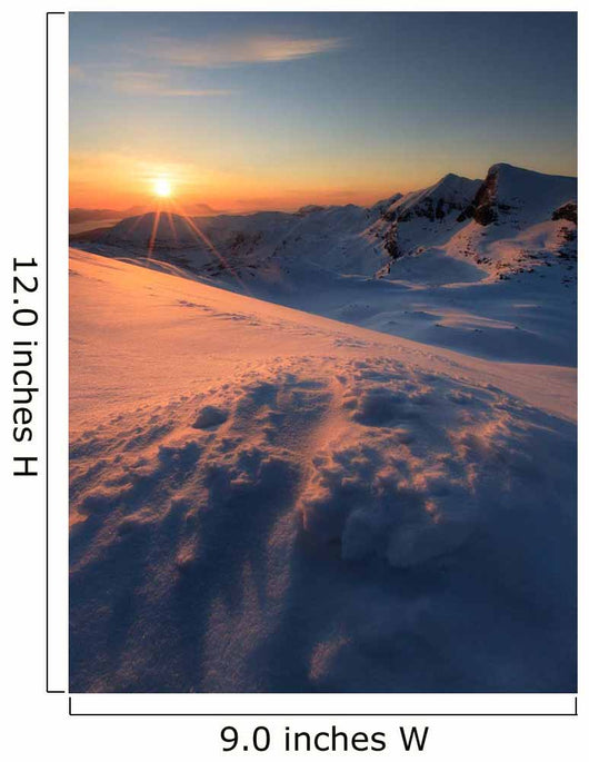 Midnight Sun above Lilletinden Wall Decal