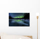 Aurora Borealis over Frozen Wall Decal Design 1
