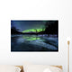 Aurora Borealis over Frozen Wall Decal Design 1